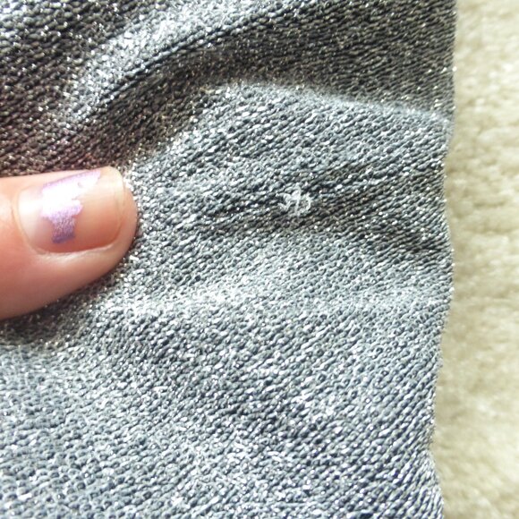 QUPID soft silver knit metallic boots - Picture 9 of 9